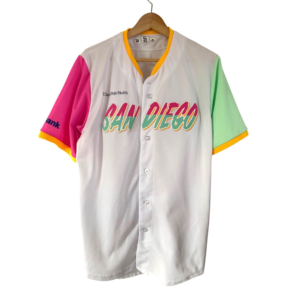 San Diego Padres Stitched Jersey by Cotapaxi City Connect Size Medium